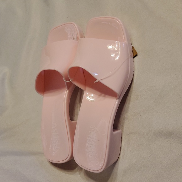Women's Mad Love Marni Jelly Slide Heels Pink - Picture 7 of 8